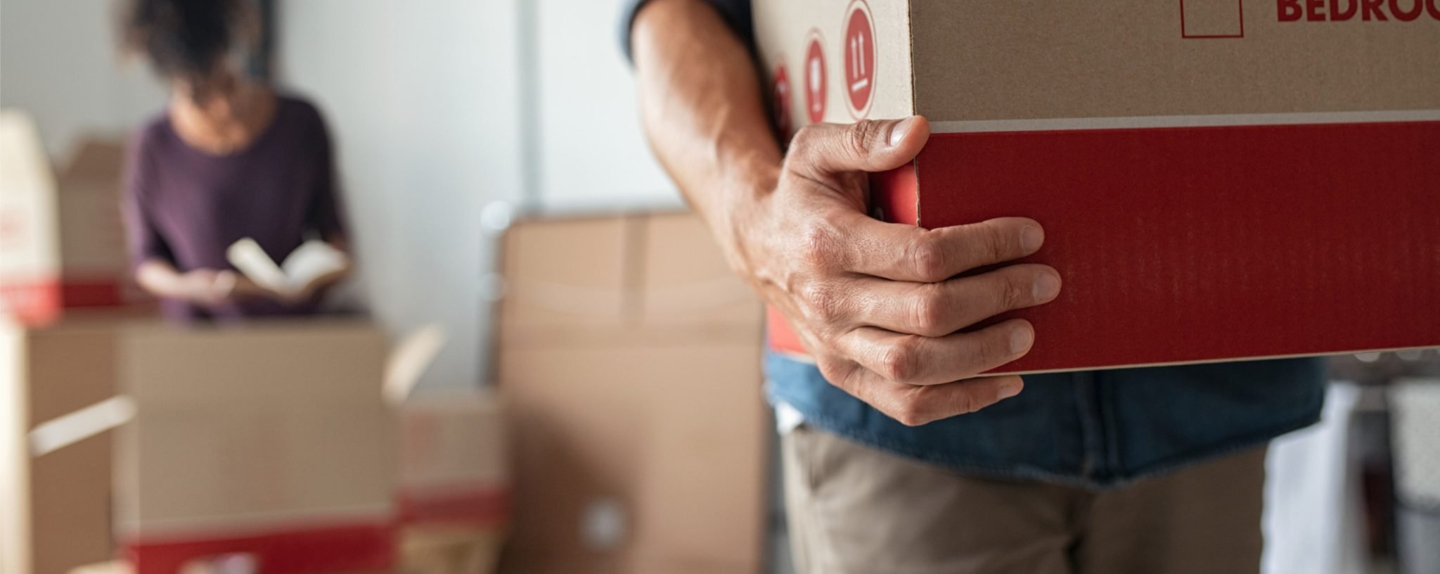 Man carrying a box