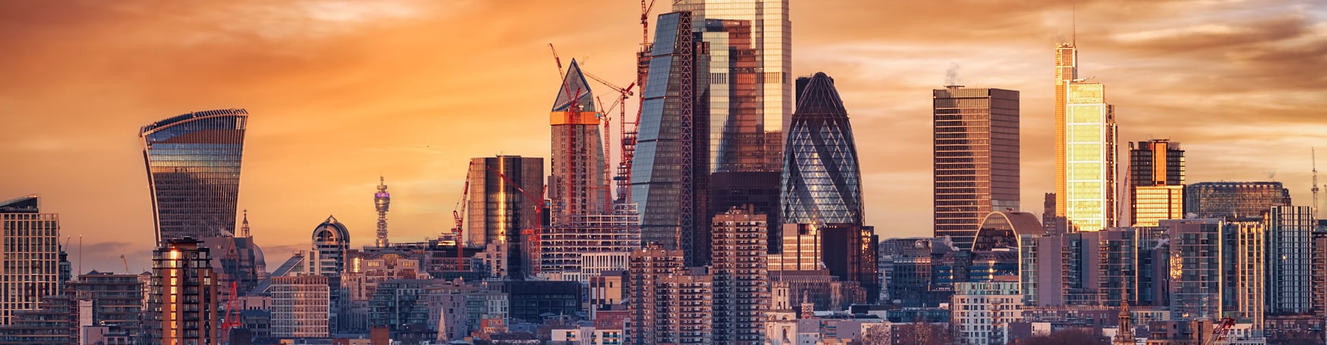 London Skyline at sunset