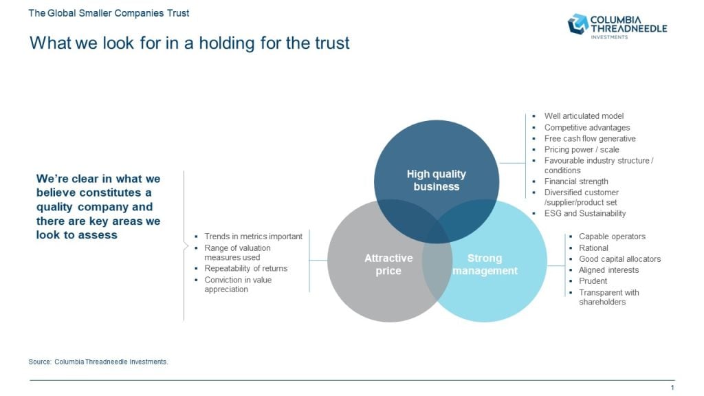 Diagram showing holding for the trust