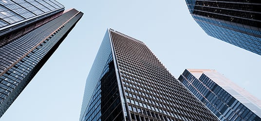 Glazed skyscrapers